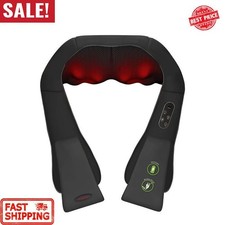 Cordless Shiatsu 3D Massager USB-Rechargeable Shoulders Back Neck Massag New