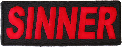Sinner Patch- 4x1.5 inch - P3558
