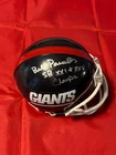 BILL PARCELLS (LITE SMUDGE) GIANTS SIGNED AUTOGRAPHED MINI HELMET BECKETT HOLO