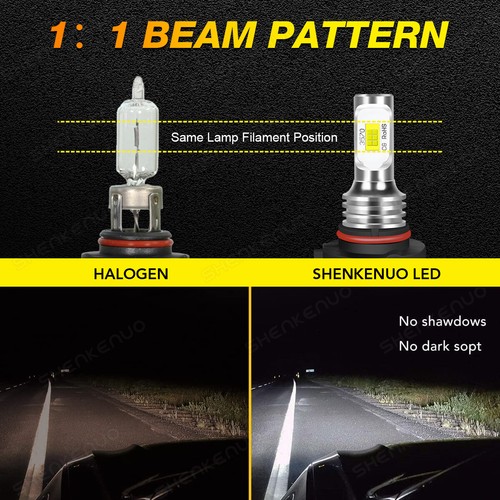 For Chevy C1500 2500 3500 1990-98 8000K LED Headlight Bulbs Hi/Lo Beam Combo KIT - Picture 5 of 11