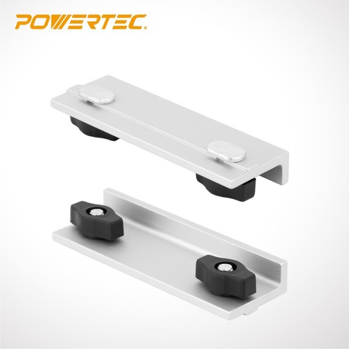 POWERTEC 71799 T-Track Stop Kit 2 arrêts longs, 2 arrêts courts, 2 arrêts en ligne, 6 pièces - Photo 3/8