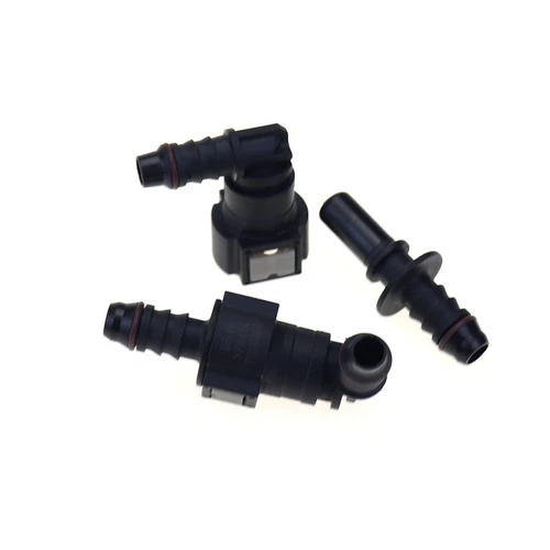 9.49mm SAE 5/16 Elbow 90 Degree Nylon Fuel Line Quick Connect Release Hose - Bild 8 von 11