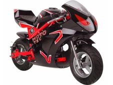 MotoTec Gas Pocket Bike GT 49cc 2-Stroke - Non California Compliant -Red