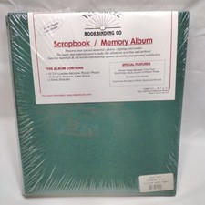 Dalee Bookbinding Co Scrapbook Album 8.5" x 11" 10 Page Protectors GREEN