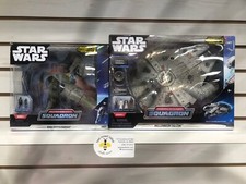 LOT OF 2 - Star Wars Micro Galaxy Squadron - Millennium Falcon & Slave I