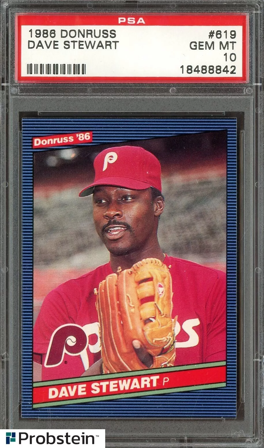 Dave Stewart trading card