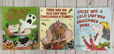 There Was An Old Lady Who Swallowed Snow + Turkey + Ghost Lucille Colandro New
