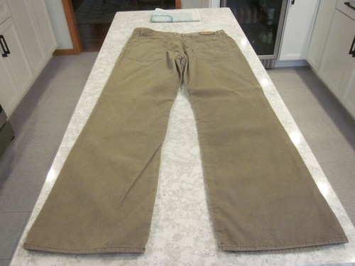 ARIZONA JEAN CO MENS 36W 34I LAITAK KHAKI BOOT CUT RELAXED THIGH CORDUROY JEANS - Picture 4 of 7