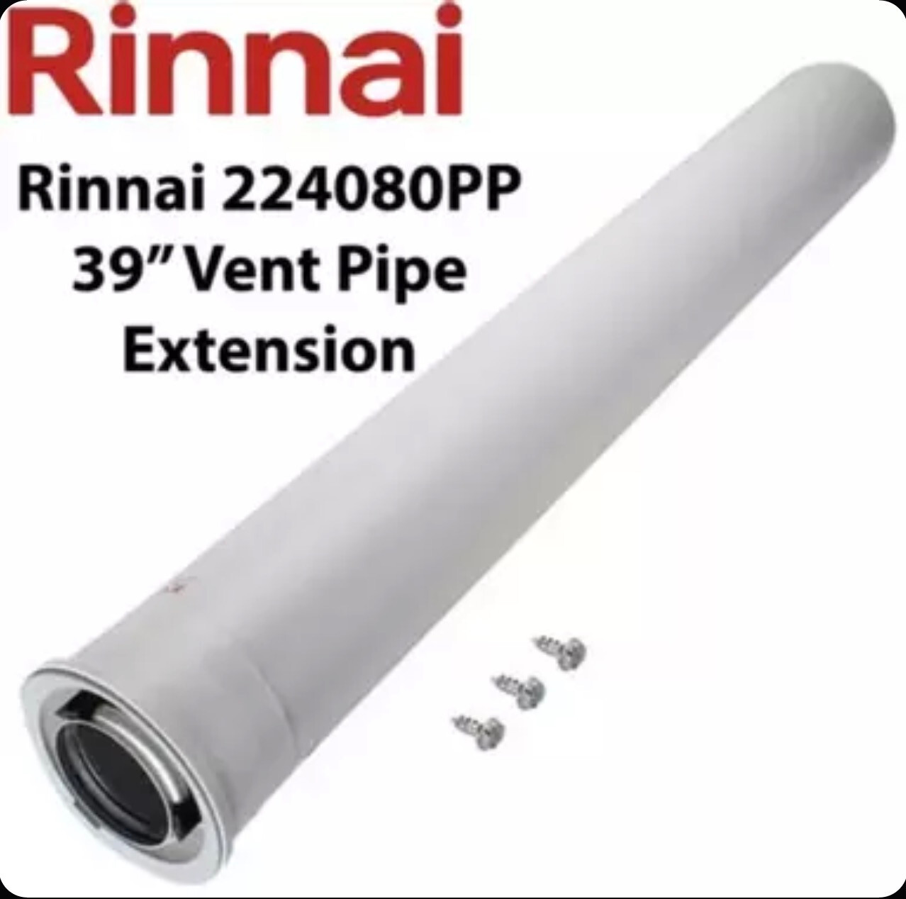 224080PP Rinnai Condensing Water heater 39" Vent Exhaust Pipe Extension
