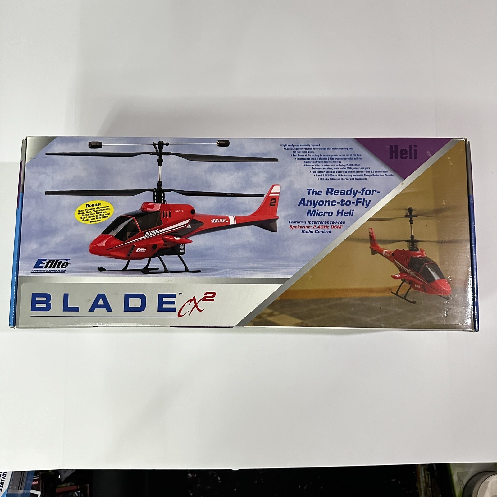 EFlite Blade CX2 RC Micro Heli Helicopter EFLH1250 NEW NOS