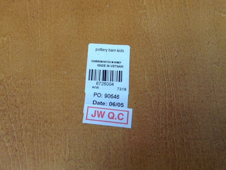 Pottery Barn Kids Cameron Escritorio de Oficina SISTEMA HUTCH Miel Tarea Cubículo Gabinete Foto 4 de 4