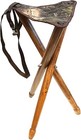 Klappbarer 3 Bein Holz Dreibein Sitz Hocker Camping Reise Angeln Stuhl Festival