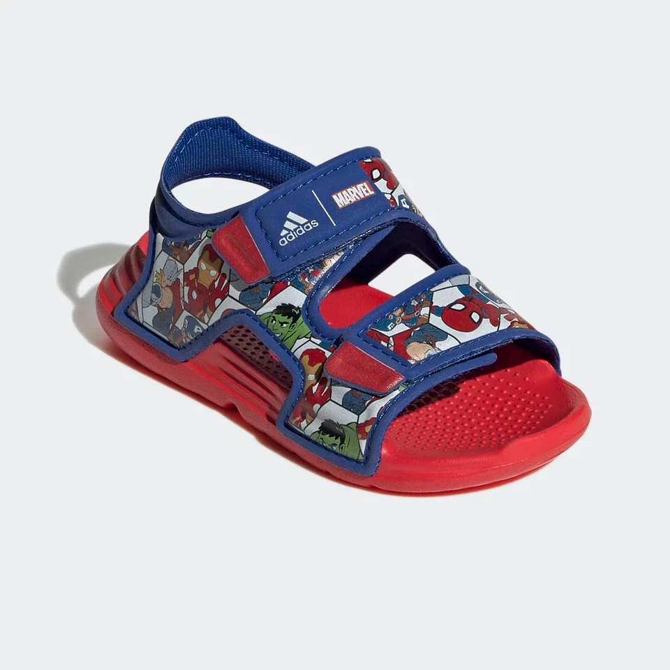 Adidas X Marvel Altaswim Niños Superhéroes Chanclas Vacaciones Sandalia Adilette - Imagen 2 de 4