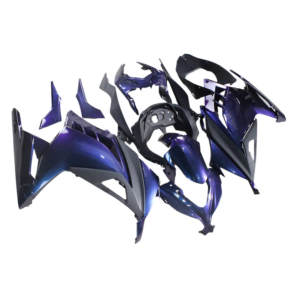 Kit de carenado púrpura camaleón para carrocería Kawasaki Ninja 300 EX300R 2013-2017 Foto 2 de 4