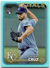 2024 Topps Series Two Aqua Steven Cruz RC Kansas City Royals #360
