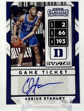 ✅ 2020 Contenders Draft Picks Cassius Stanley AUTO RC Game Ticket /99 Rookie