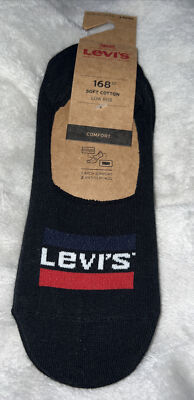 Herren Levis Socken 2er Pack Logo Sneaker Liner Turnschuh Gr. 39-42 Gr. 6-8