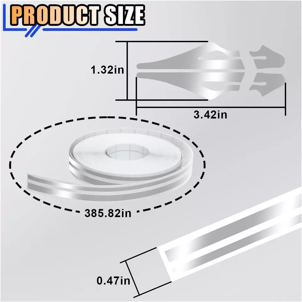 Rouleau De Bande Vinyle Pin Striping 12mm - Double Ligne Pour Customiser Voiture, Moto, Casque - 9.8m