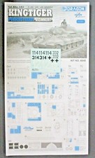 Dragon 1/35th Scale Kingtiger Porsche Turret - Decals from Kit No. 6848