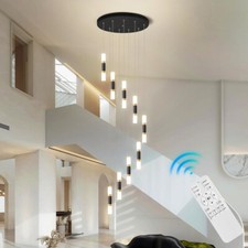 LED Dimmable Pendant Lights Stair Lamp Hotel Ceiling Lights Loft Bar Chandeliers