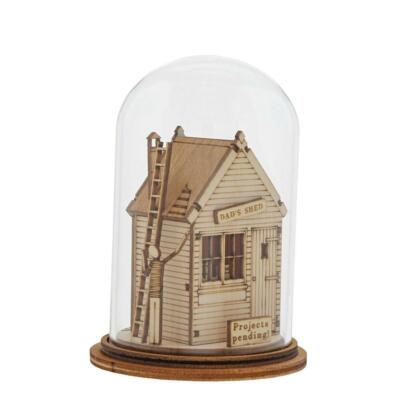 Enesco Tiny Town Dad's Shed Kloche by Millbrook Gifts  #A30286 New in Box