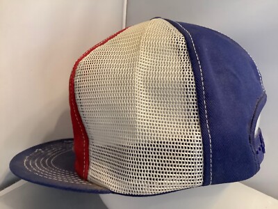 VTG K Products Trucker Hat Cap Mesh Patch Pinwheel Red White Blue