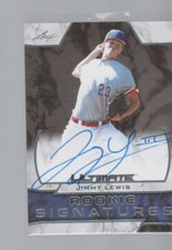 JIMMY LEWIS 2019 LEAF ULTIMATE ROOKIE SIGNATURES AUTO CARD #RS-JL1