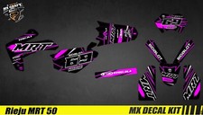 Kit Déco Moto pour / Mx Decal Kit for Rieju MRT MRT Pro - Pink Stripe