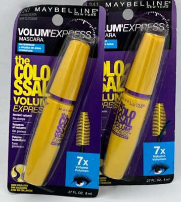 Maybelline Volum' Express The Colossal Mascara Pack of 2 choose