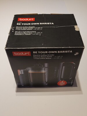 Bodum Bistro ''Be Your Own Barista'' 3 Piece Value Set No. K10938 Open Box