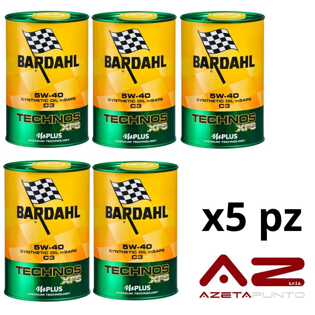 olio motore bardahl 5w40 5 litri sintetico acea c3 per auto benzina diesel