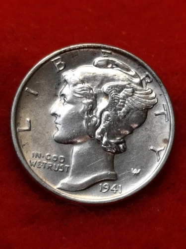 1941 P Bu  Silver Mercury Dime #86c