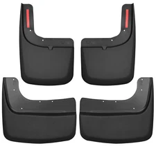 HUSKY Mud Guards Front & Rear Flaps for 17-25 FORD F350 DUALLY w/ Fender Flares