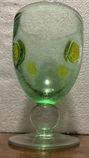 Set of 4 Soda Lime Glass Margarita Glasses with Bubbles