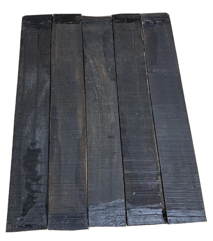 5 Pcs, Gaboon Ebony Guitar Fingerboard Blank 21x2x3/8 Luthierwood- Free Shipping - Image 2 of 4