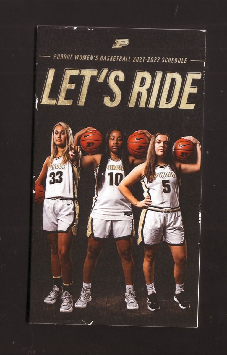 Purdue Boilermakers--2021-22 Basketball Pocket Schedule--Purdue