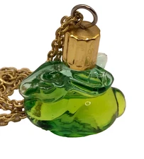 Women’s Vintage Max Factor Wild Musk Rabbit Perfume Bottle Necklace Pendant