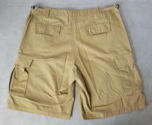 Men's Cargo Shorts Size 39" to 43" Tan Rothco BDU Shorts 37572 Work, Military - Picture 2 of 7