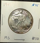 Gorgeous 1945 Liberty Walking Half Dollar