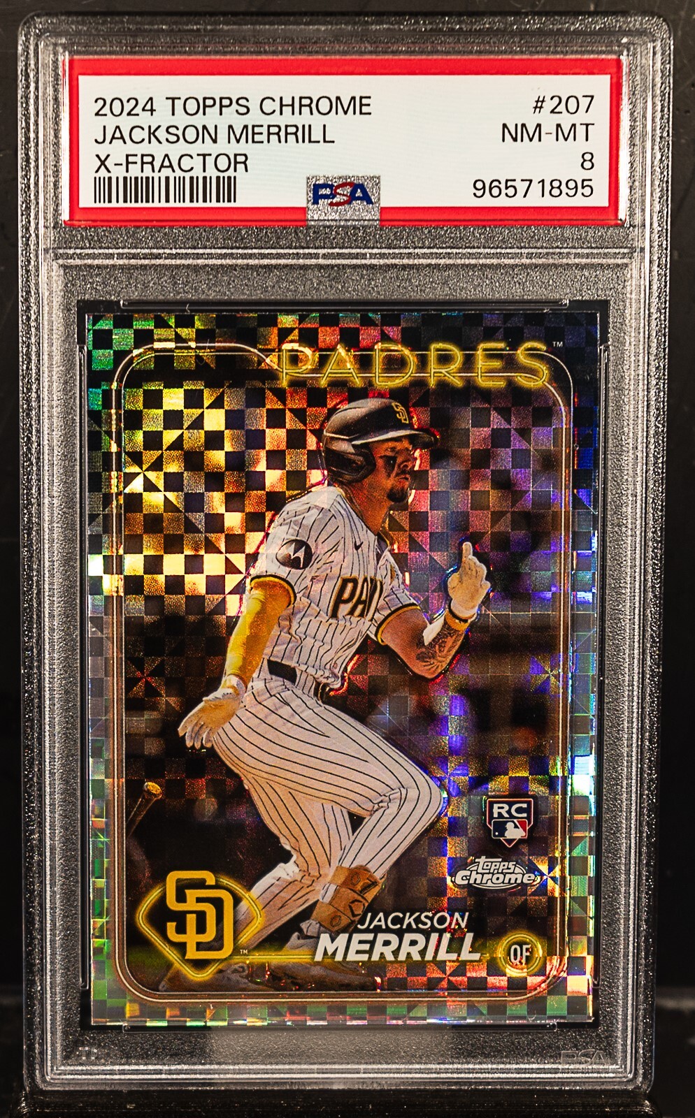 2024 Topps Chrome - X-Fractor #207 Jackson Merrill (RC) for sale