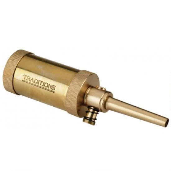 A1292 Traditions Solid Brass Black Powder Field Flask 2-1/2oz Capacity New! - Image 2 of 4