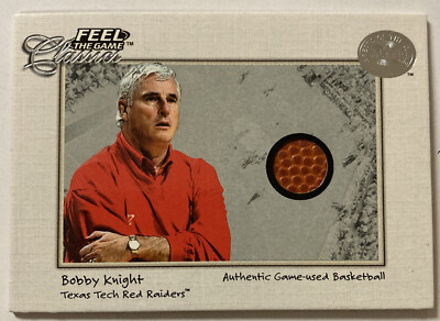 Bob Bobby Knight 2001 Fleer Greats of the Game GU Basketball 