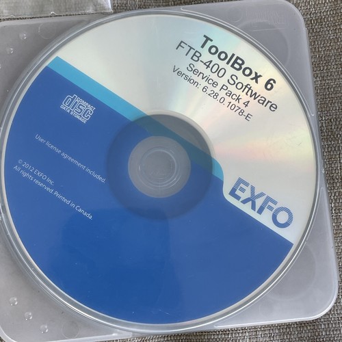 EXFO Toolbox 6 Fab-400 Fast Reporter 2 OTDR Product Service Pack 4 SP1 Software - Picture 4 of 8