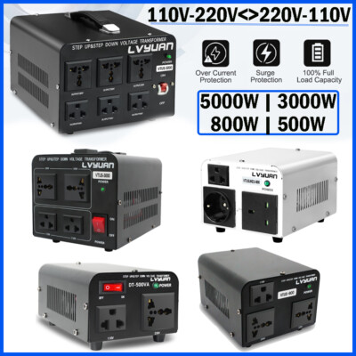 #ad 3000W 5000W 800W Voltage Transformer Step Up Down 230V 110V 110V 230V Converter $41.99
