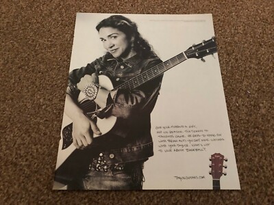 RSM27 WERBUNG/BILD 12X10 MELISSA ETHERIDGE. Taylor Gitarren