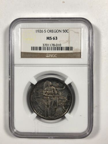 1926-S Oregon Trail Commemorative. .50. NGC MS63 - Picture 3 of 5