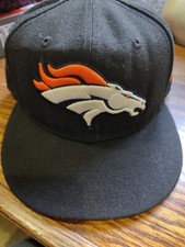 NFL Denver Broncos New Era 59fifty Fitted Hat cap Size 7.5 Black