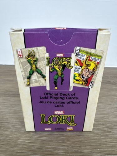 Loki God Of Mischief 52 Card Playing Deck Cards Official Poker Marvel Retro - Picture 2 of 8
