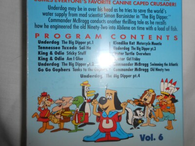 SEALED)RARE UNDERDOG THE BIG DIPPER VHS NEW CARTOON 