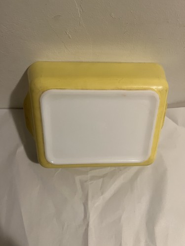 Vintage Pyrex gelb Kasserolle Kühlschrank Schale 503 ohne Deckel - Bild 8 von 10
